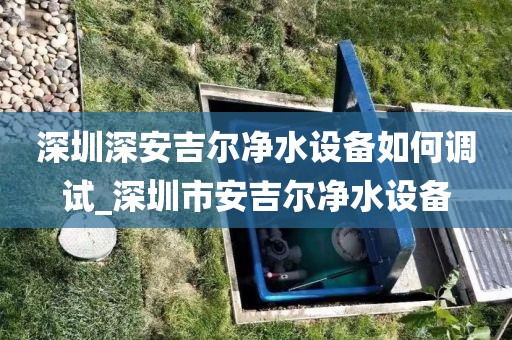 深圳深安吉爾凈水設備如何調試_深圳市安吉爾凈水設備