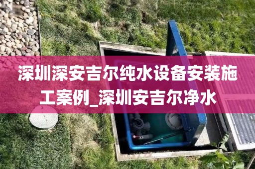 深圳深安吉爾純水設(shè)備安裝施工案例_深圳安吉爾凈水