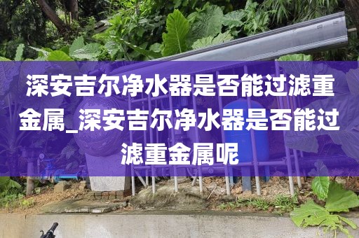 深安吉爾凈水器是否能過濾重金屬_深安吉爾凈水器是否能過濾重金屬呢