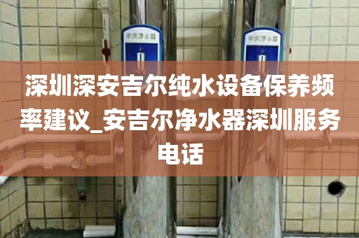 深圳深安吉爾純水設(shè)備保養(yǎng)頻率建議_安吉爾凈水器深圳服務(wù)電話