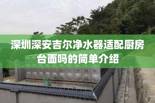 深圳深安吉爾凈水器適配廚房臺面嗎的簡單介紹