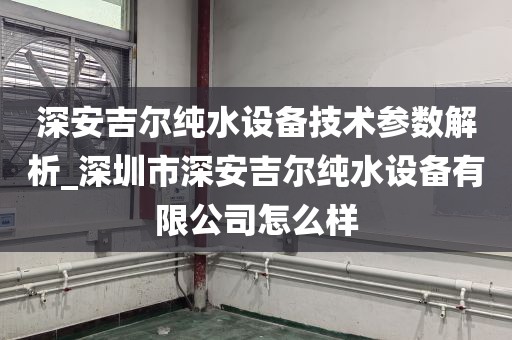 深安吉爾純水設備技術參數(shù)解析_深圳市深安吉爾純水設備有限公司怎么樣