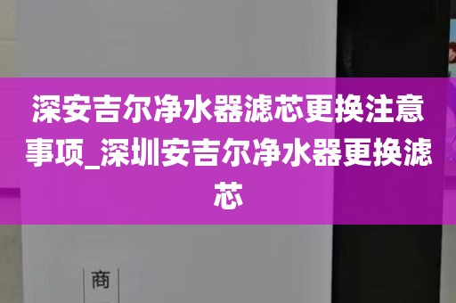 深安吉爾凈水器濾芯更換注意事項(xiàng)_深圳安吉爾凈水器更換濾芯
