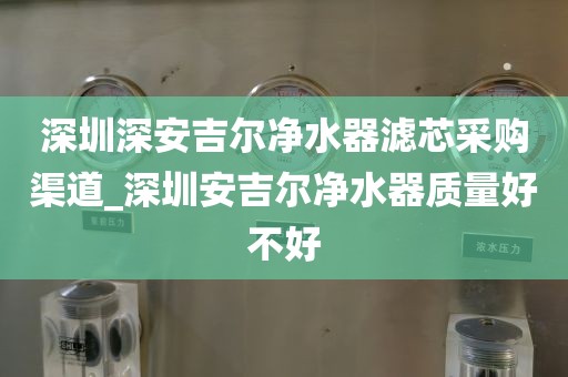 深圳深安吉爾凈水器濾芯采購(gòu)渠道_深圳安吉爾凈水器質(zhì)量好不好